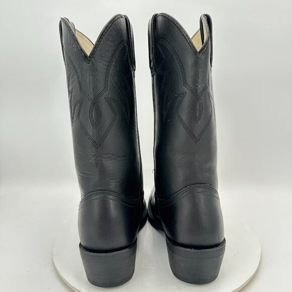 Durango TR760 Men Size 8D Black Leather Pull On Western Cowboy Boot